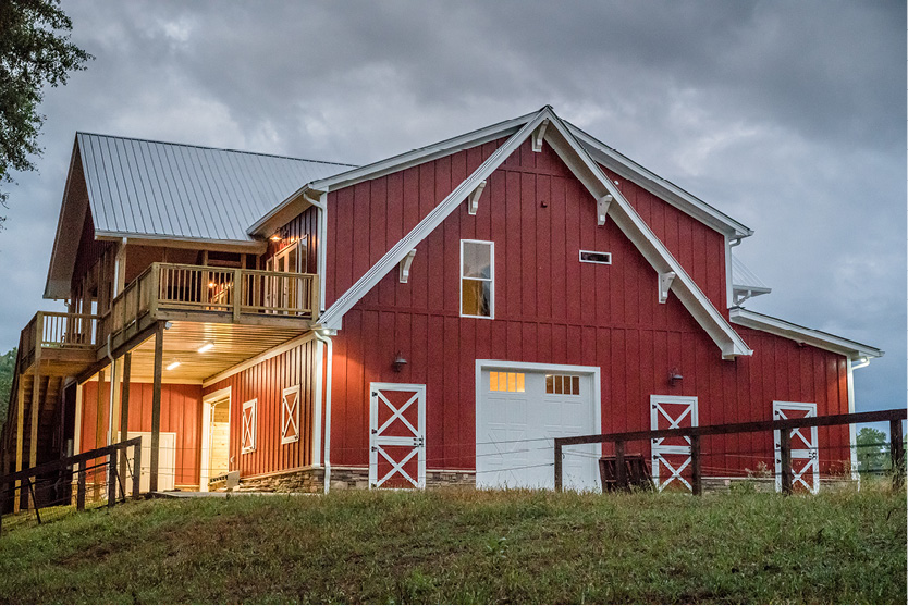 Red Family Barn Equestrian Barns & Architecture Start Living the