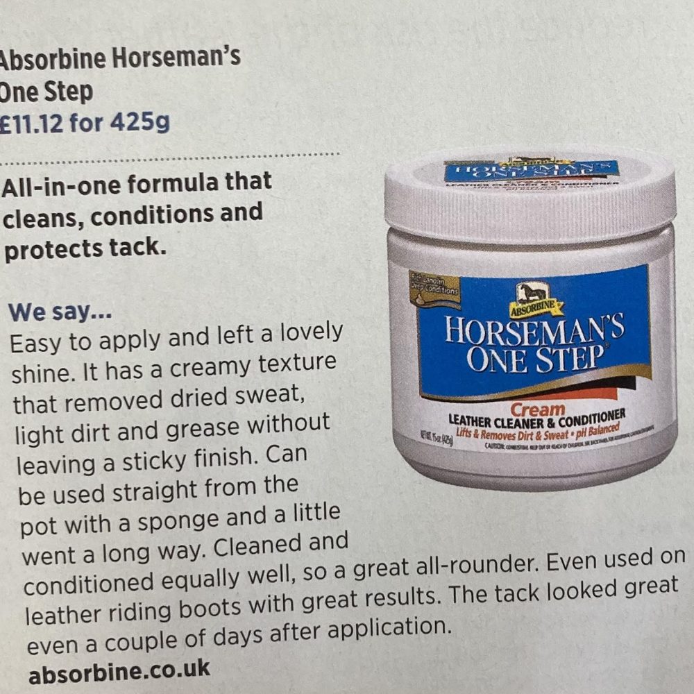 Horseman’s One Step Cream Leather Cleaner & Conditioner from Absorbine