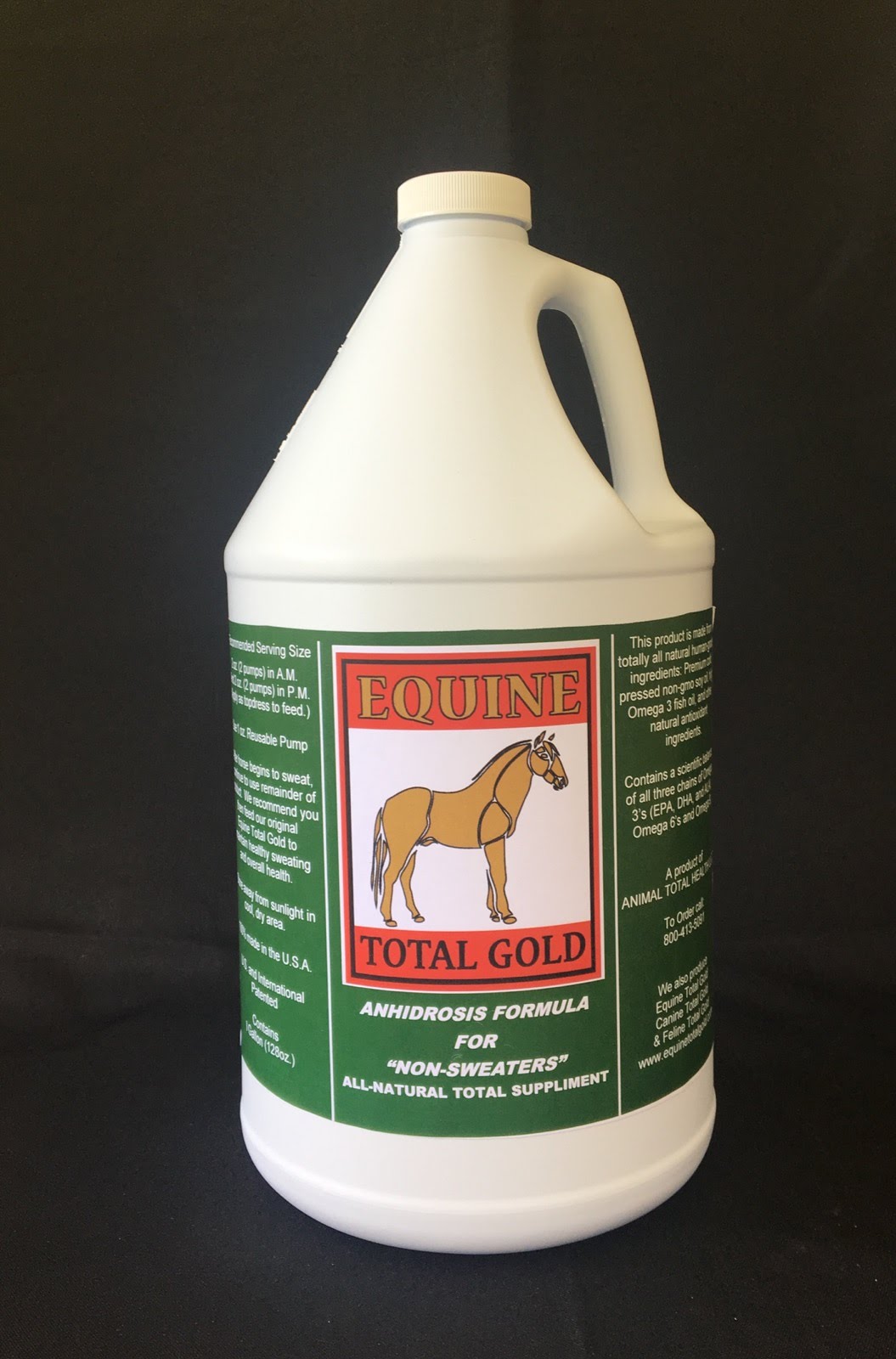 Equine Total Gold Anhidrosis Formula for Nonsweating Horses (1 gallon
