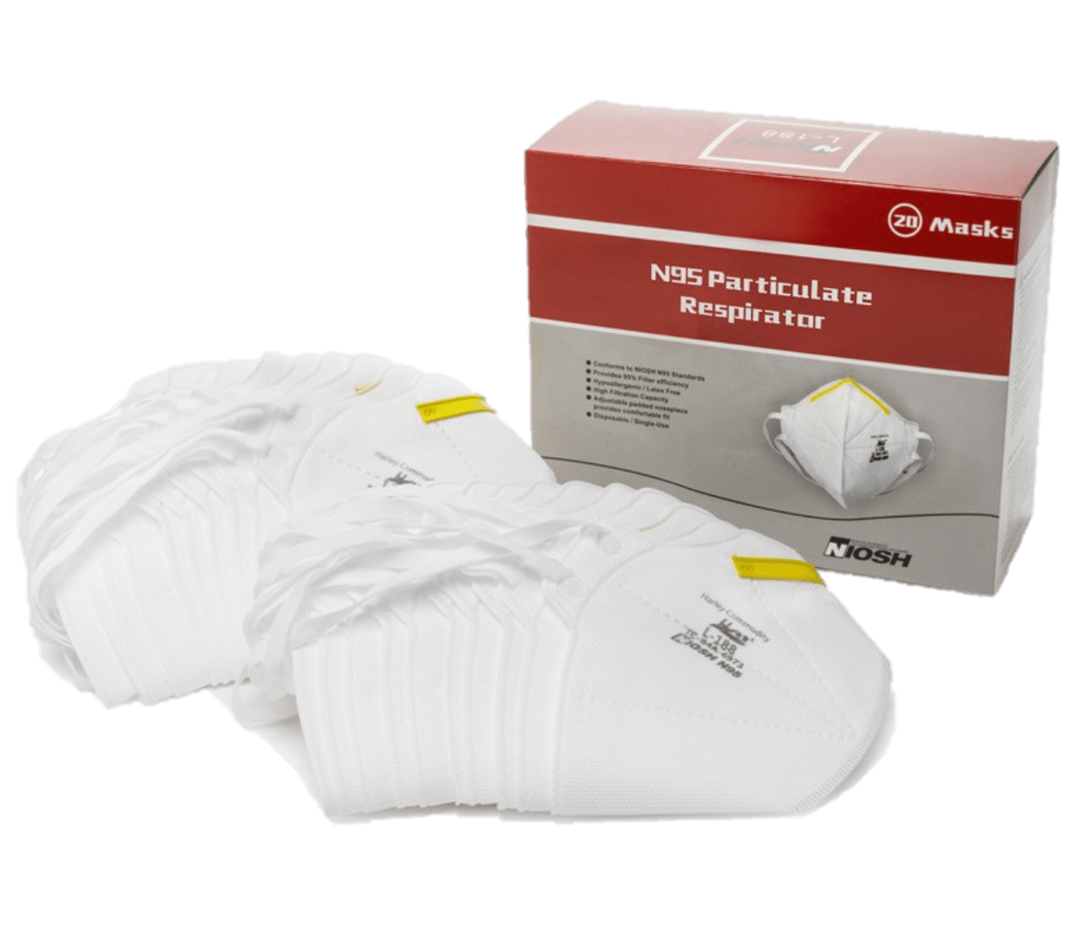 Harley L188 Level 3 N95 Particulate Respirator Carton (400 Masks