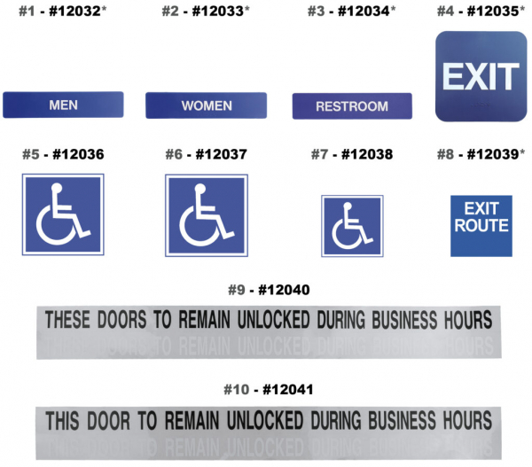 Commercial Restroom Sign Guide Equiparts