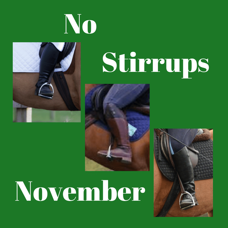 No Stirrups November EquiPepper