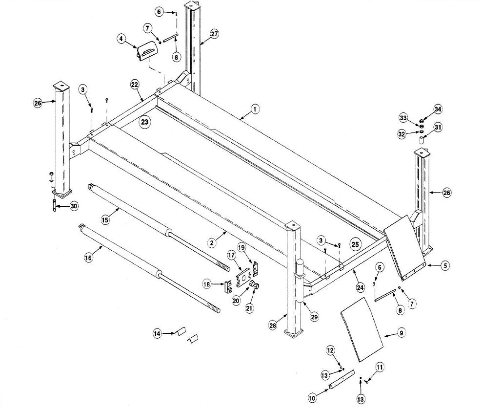 Two Post Lift Parts Name at Katie Kendall blog