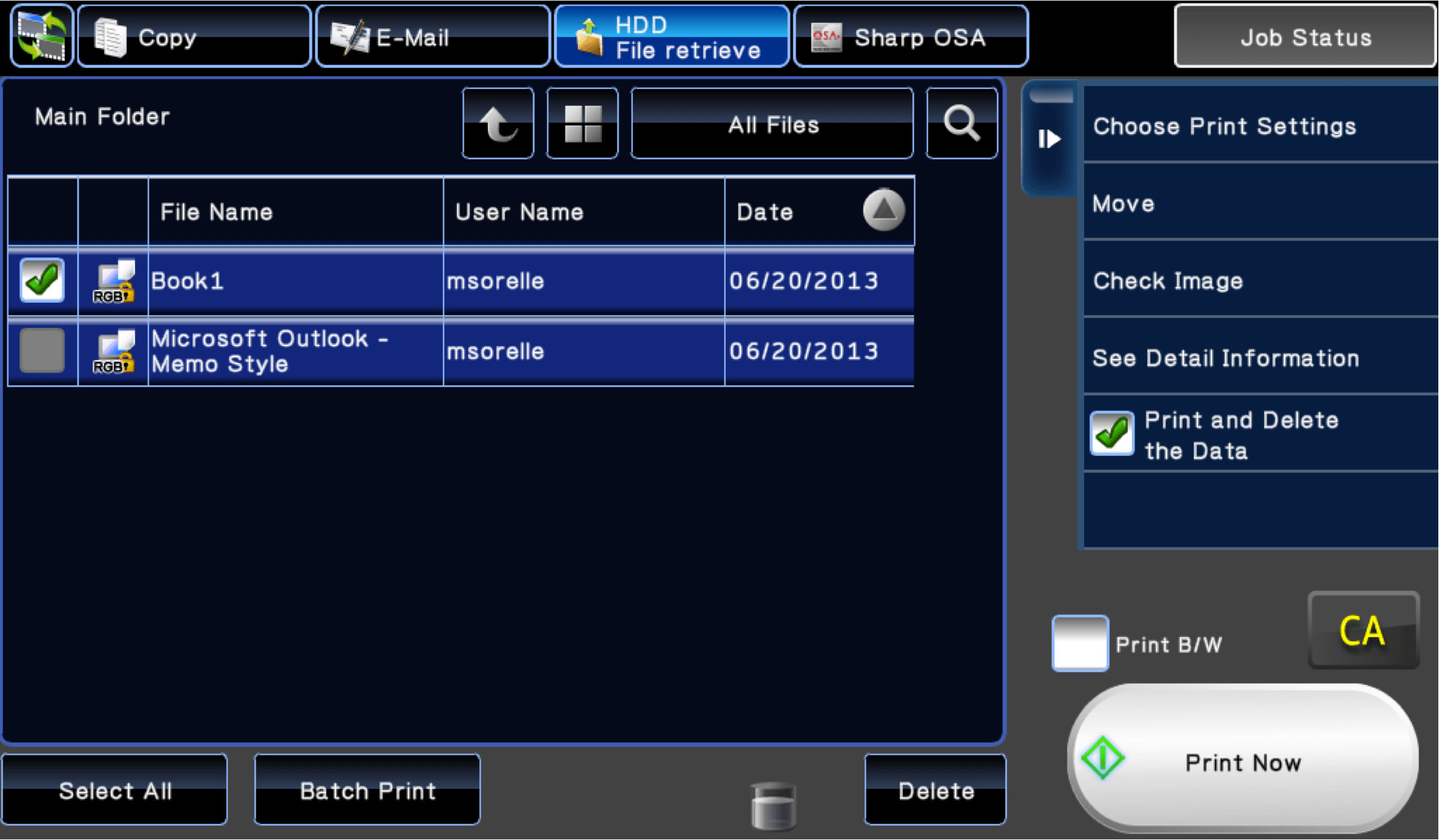 How To Sharp Confidential Printing / Password Printing