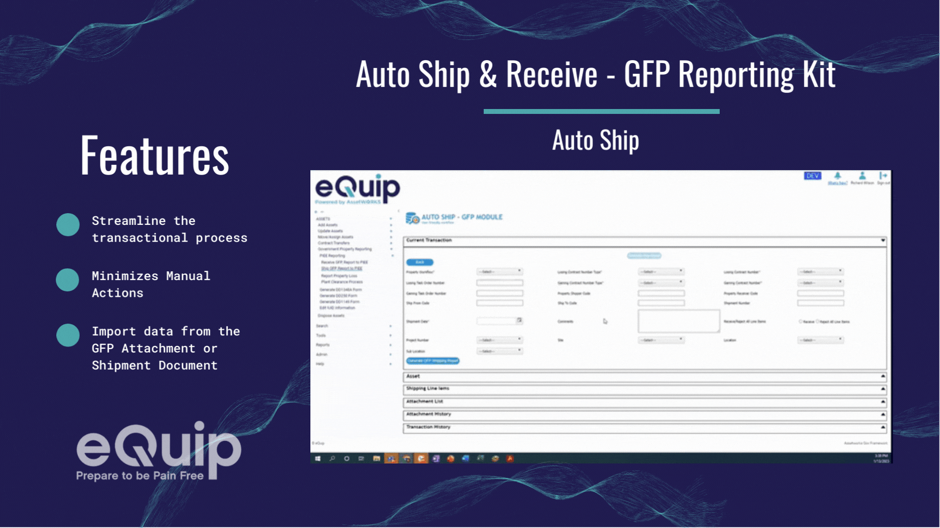 eQuip Release GFP Module Reporting Kit