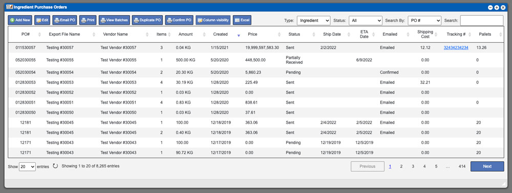 Component POs | Learn How To Use Virtual Office