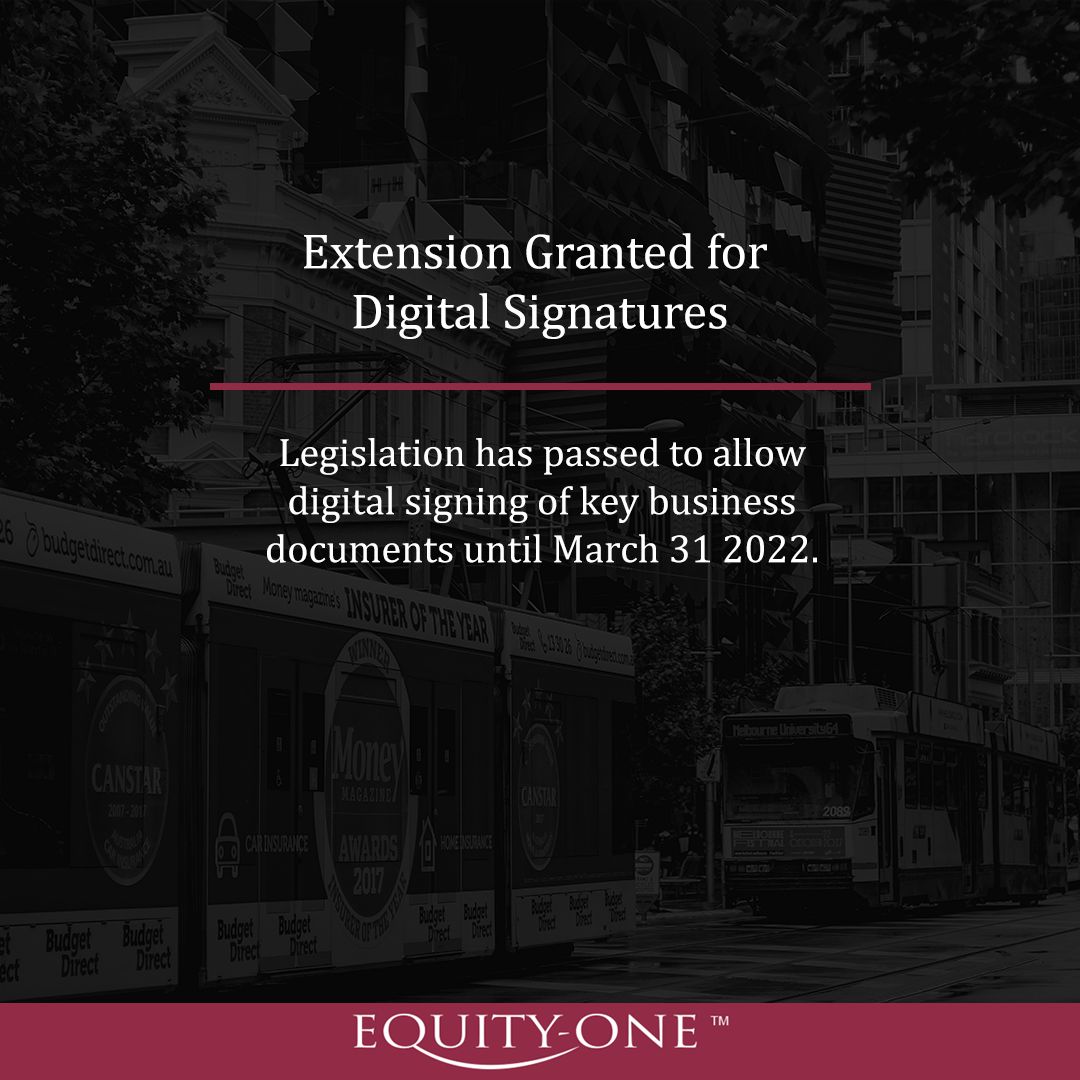 Extension Granted for Digital Signatures EquityOne™