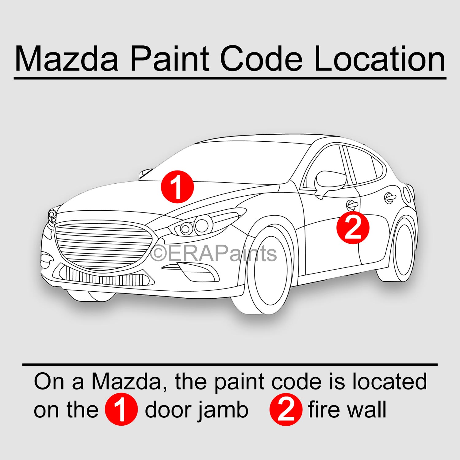 How to Find your Mazda Paint Code ERA Paints