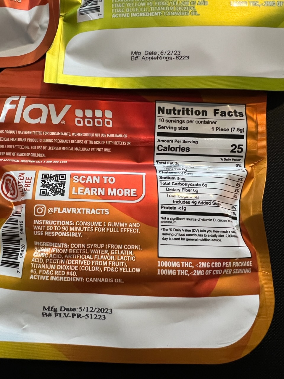 Flav Live Resin Gummies 1000mg Digital Art ERB HUB