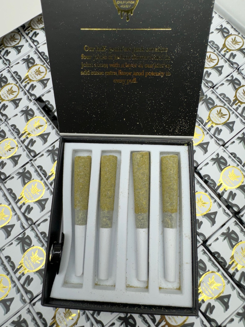 4 Pack California Honey Top Shelf Pre Rolls Digital Art ERB HUB