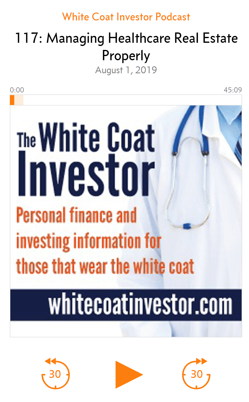 ERE Healthcare Real Estate Advisors featured on The White Coat Investor