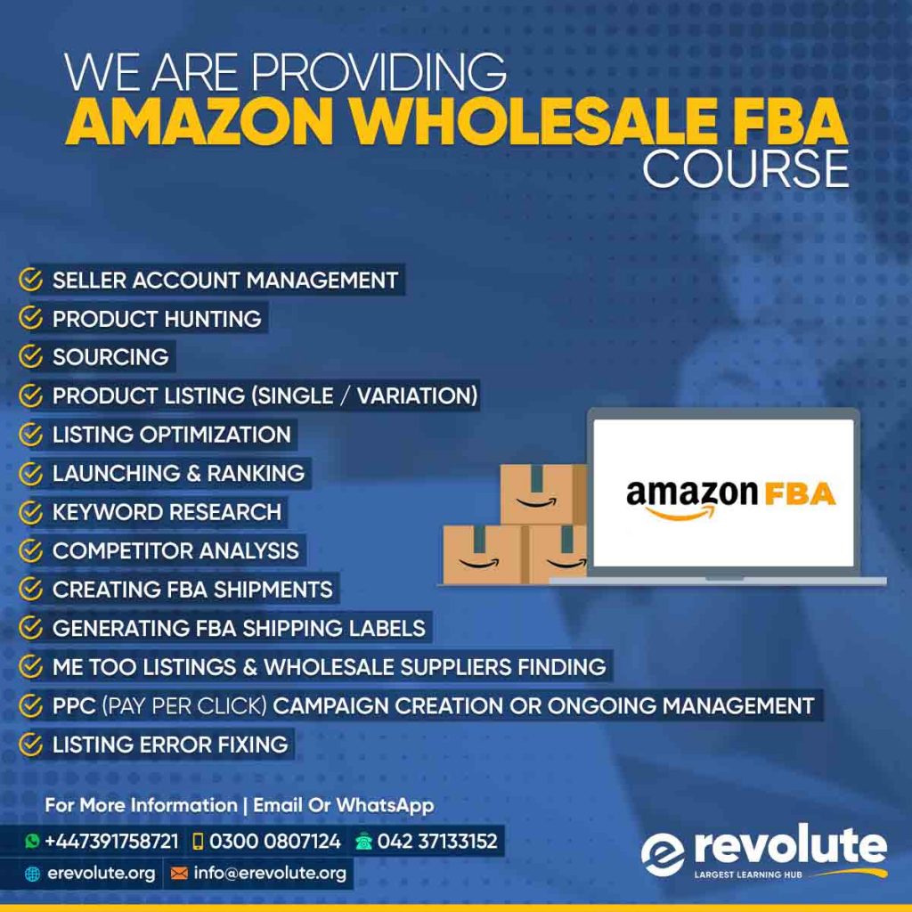 Amazon Wholesale FBA Course Erevolute