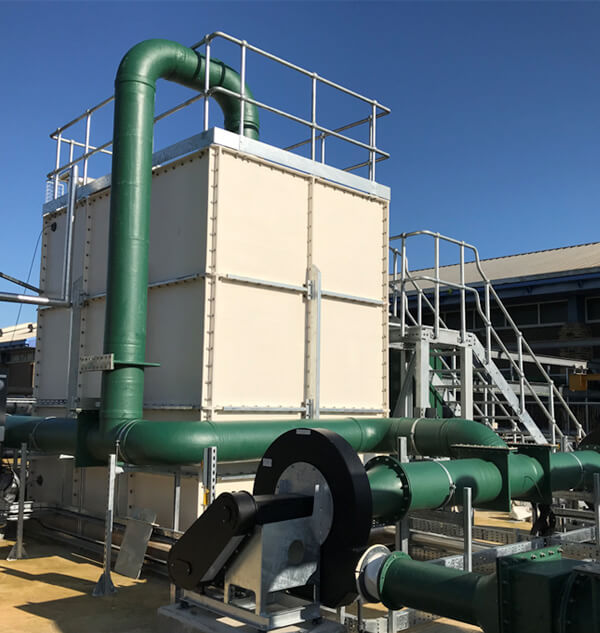 Bio Trickling Filter Process, Small & Medium Flow Odour Control Systems