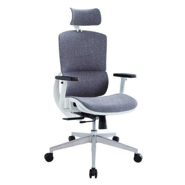 ErgoDC Ergonomic Office Chair High Back Full Mesh Fabric Grey ERGODC.