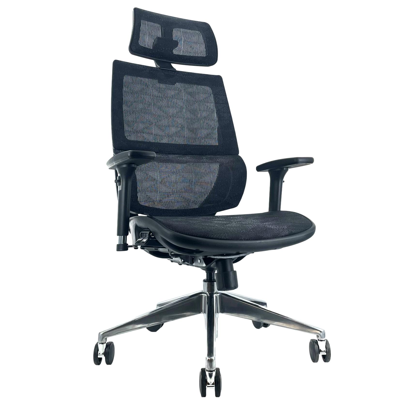 ErgoDC Ergonomic Executive Office Chair High Back Full Mesh Black ERGODC.
