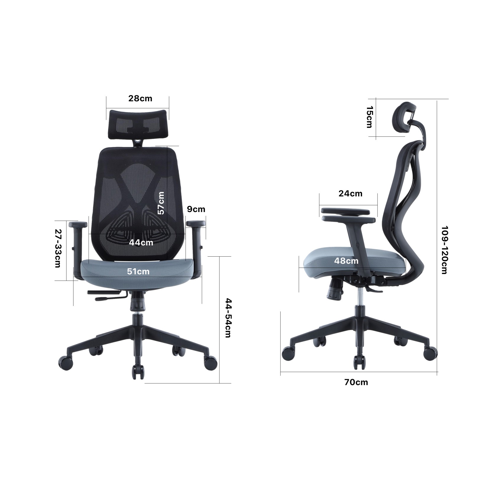 ErgoDC Ergonomic Designer Office Chair High Back Mesh ERGODC.