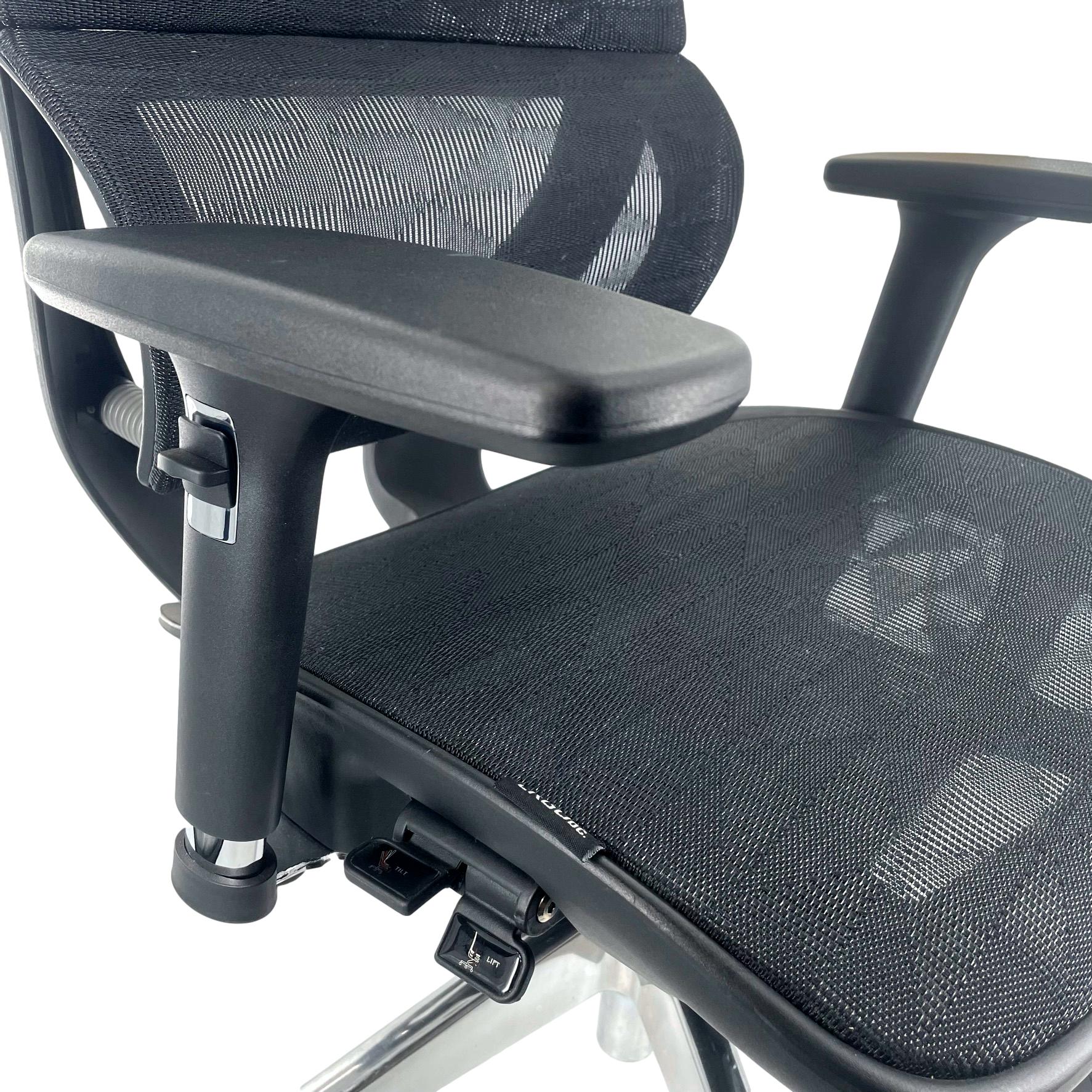 ErgoDC Ergonomic Executive Office Chair High Back Full Mesh Black ERGODC.