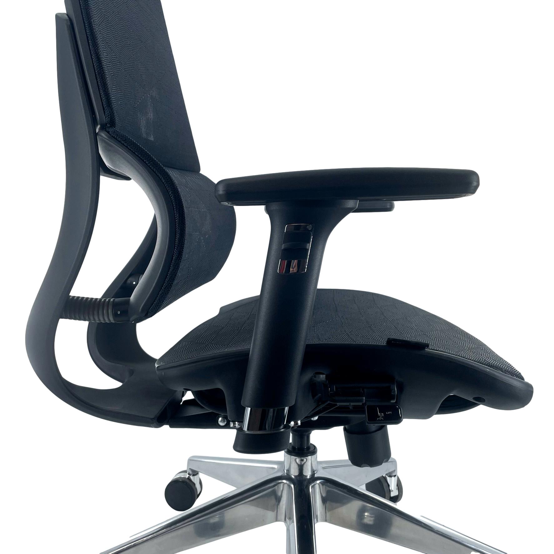 ErgoDC Ergonomic Executive Office Chair High Back Full Mesh Black ERGODC.