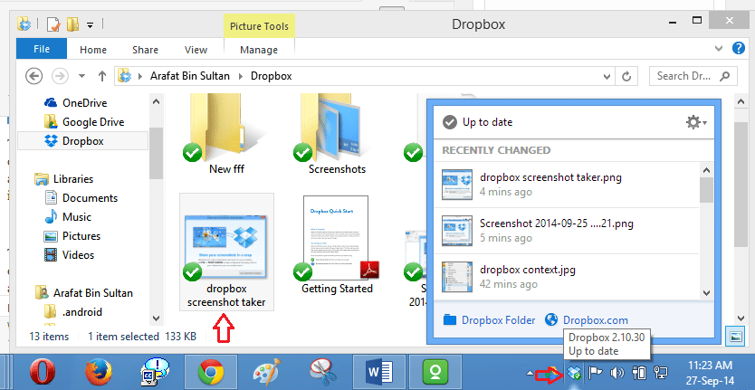 Dropbox Windows Application Overview