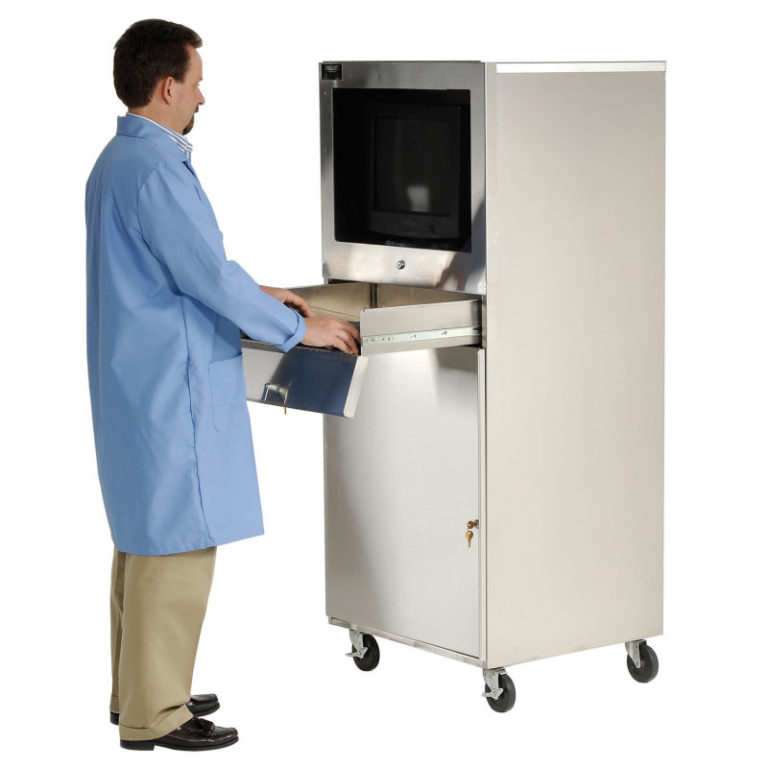 AERO Manufacturing Stainless Steel Mobile Computer ErgoSpec