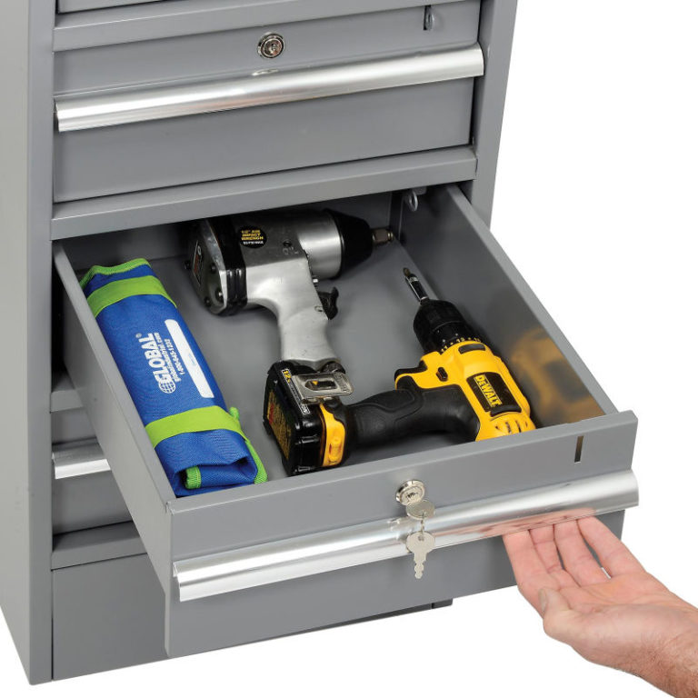 Premium 4 Drawer Workbench Pedestal W/BuiltIn Base ErgoSpec