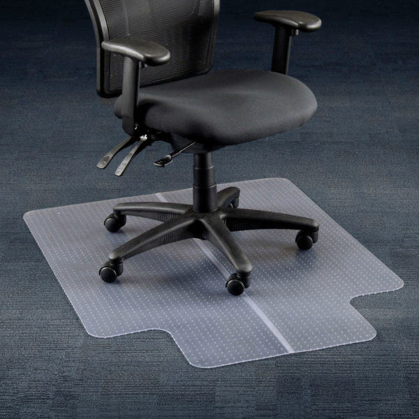 Interion Office Chair Mat for Carpet 36"W x 48"L with 20" x 10" Lip