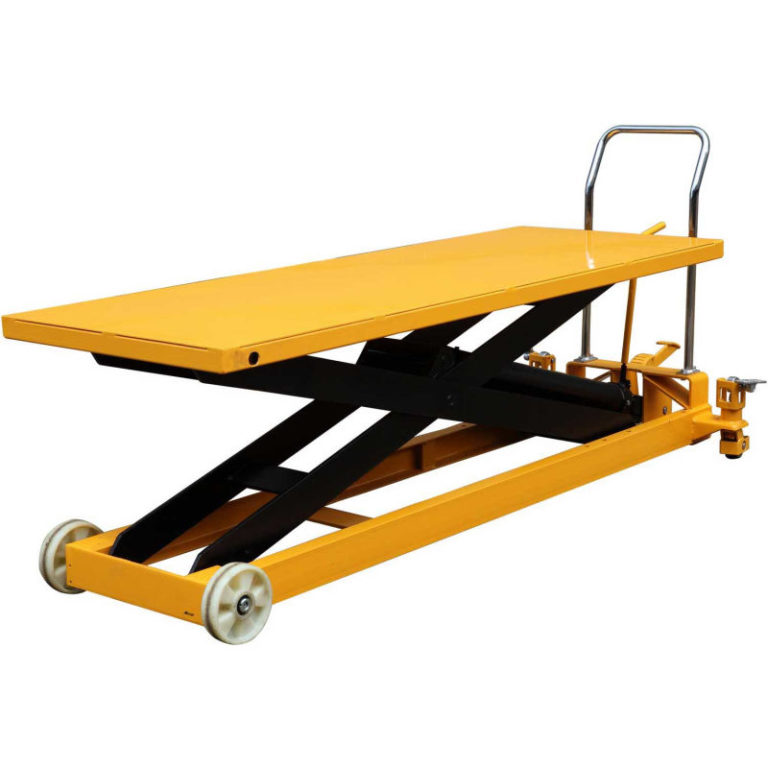 Wesco Long Deck Mobile Scissor Lift 273230 with Oversized 80 x 30 Table