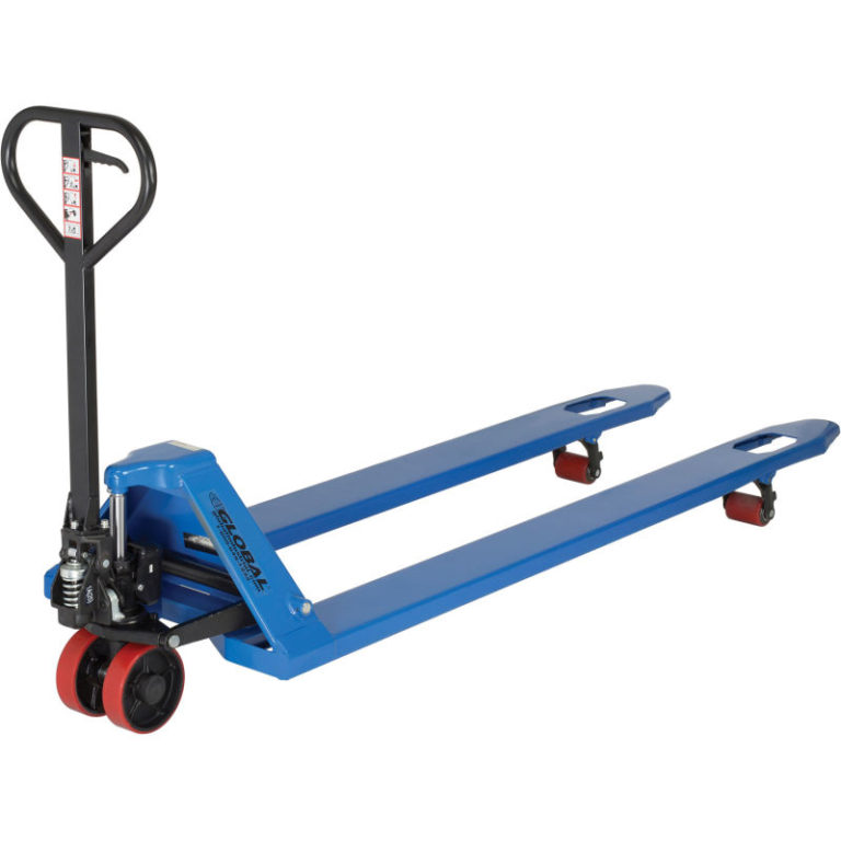 Premium ExtraLong Fork Pallet Jack Truck 27 x 78 Forks 4400 Lb. Capacity ErgoSpec