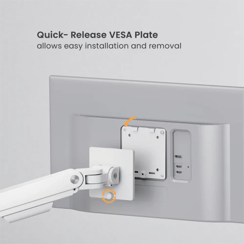 Pole Mounted Ultrawide Dual Heavy Duty Monitor Arm Stand For Curved Mo