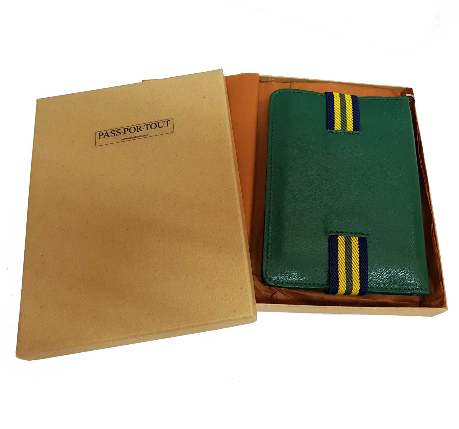 Green Leather Passport Holder Green Passport Case