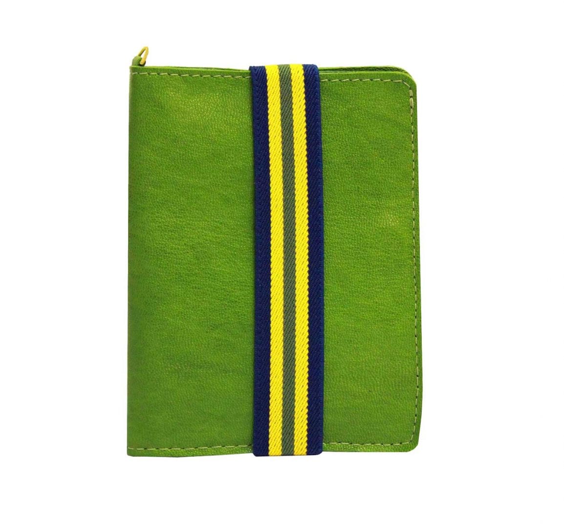 Green Leather Passport Case Green Passport Wallet