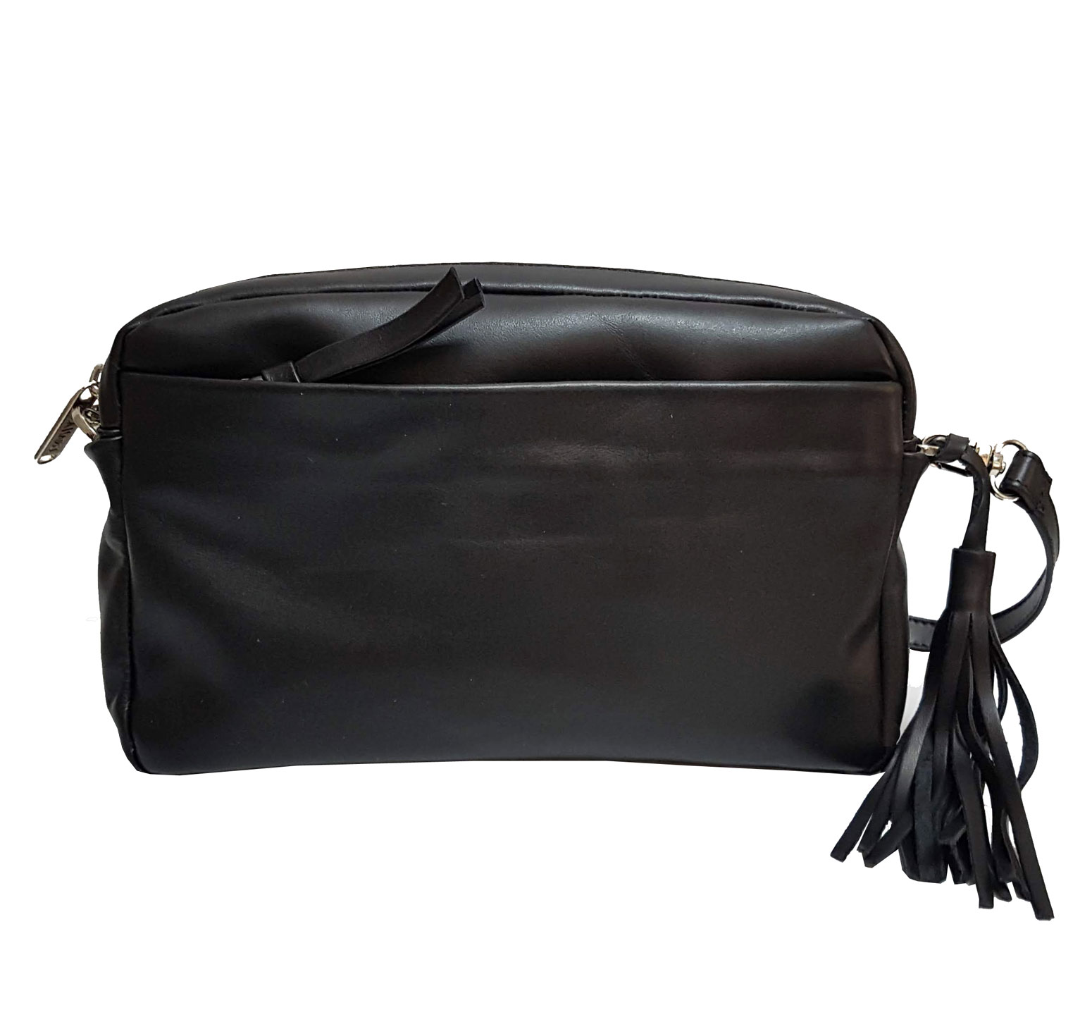 Black Leather Crossbody Bag