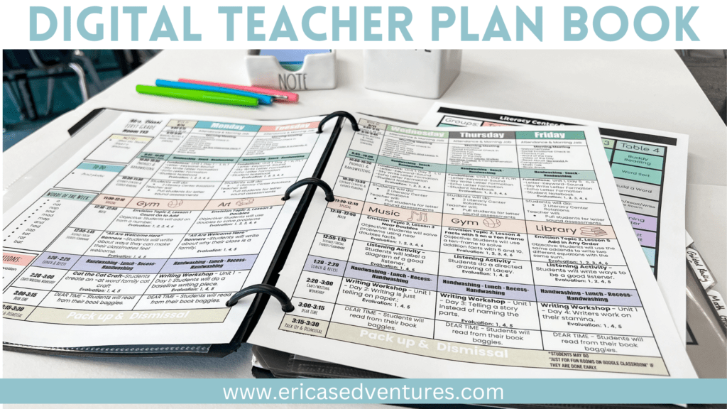Teacher’s Digital Plan Book and More!