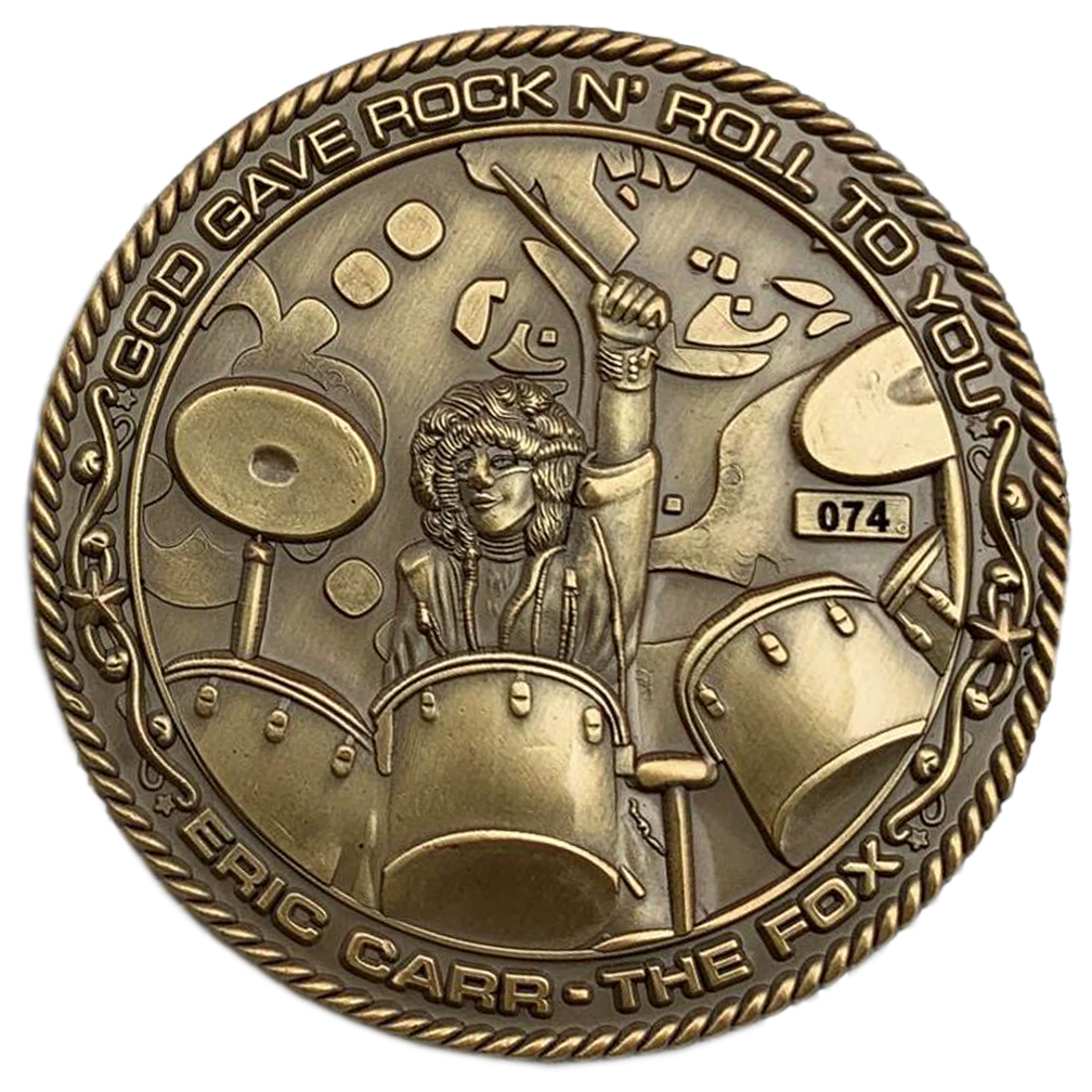 Eric Carr. Bronze Collectable Coin