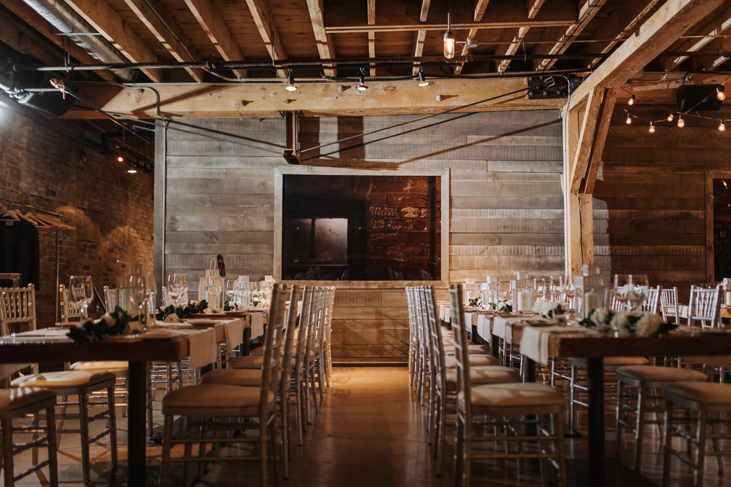 Rustic Glamor Distillery District Wedding at The Loft in Toronto