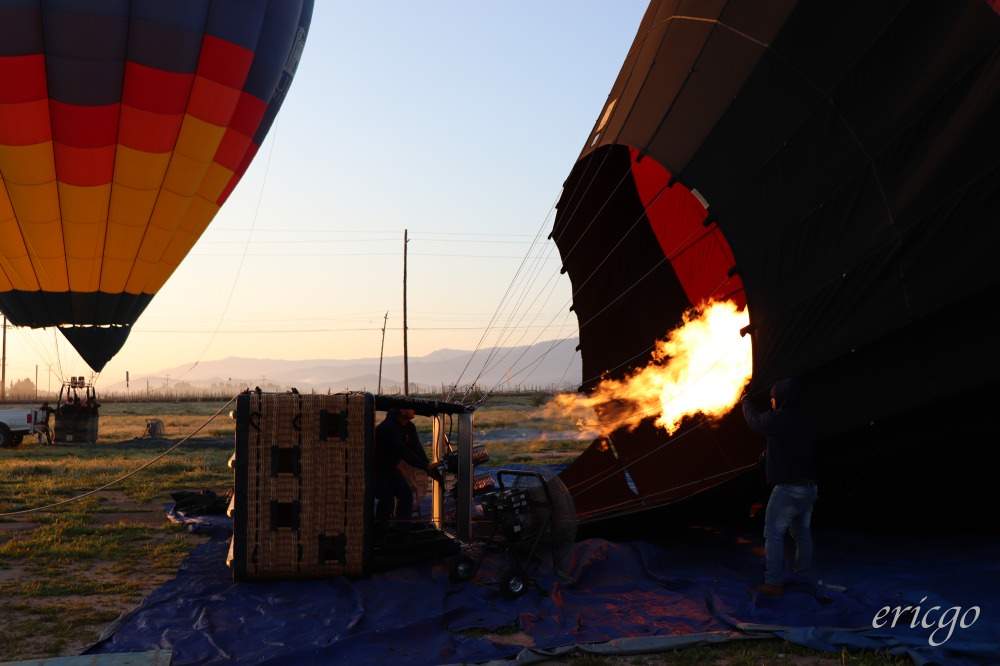 加州｜A Grape Escape Hot Air Balloon Adventure Temecula特曼庫拉，葡萄園空中冒險熱氣球之旅