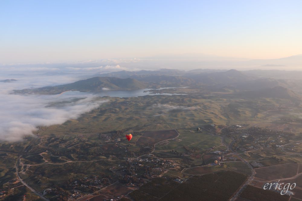 加州｜A Grape Escape Hot Air Balloon Adventure Temecula特曼庫拉，葡萄園空中冒險熱氣球之旅
