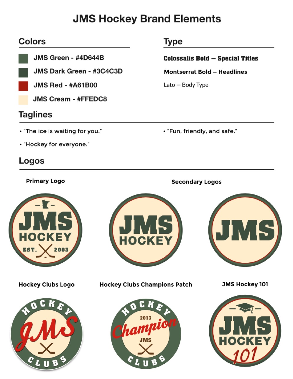 JMS Hockey Brand Identity Eric