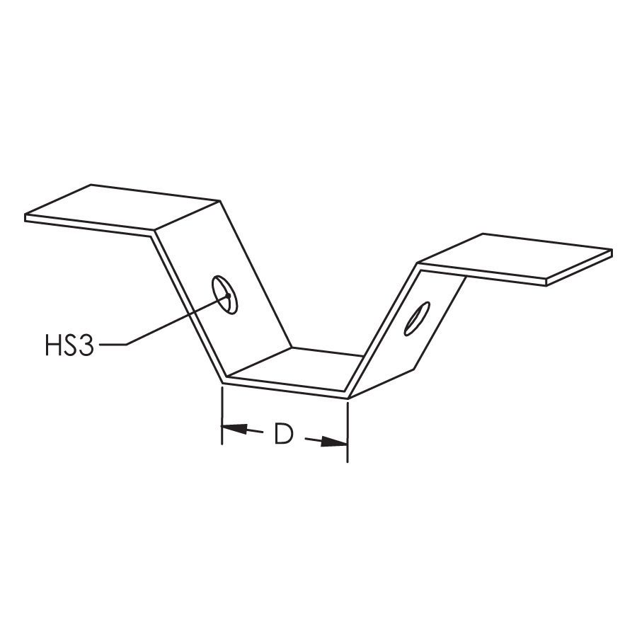 TDHT Trapezoidal Deck Hanger with Nut TDHT6 CADDY