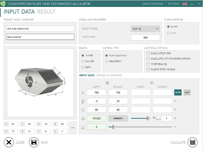 Heat exchanger calculations with high precision