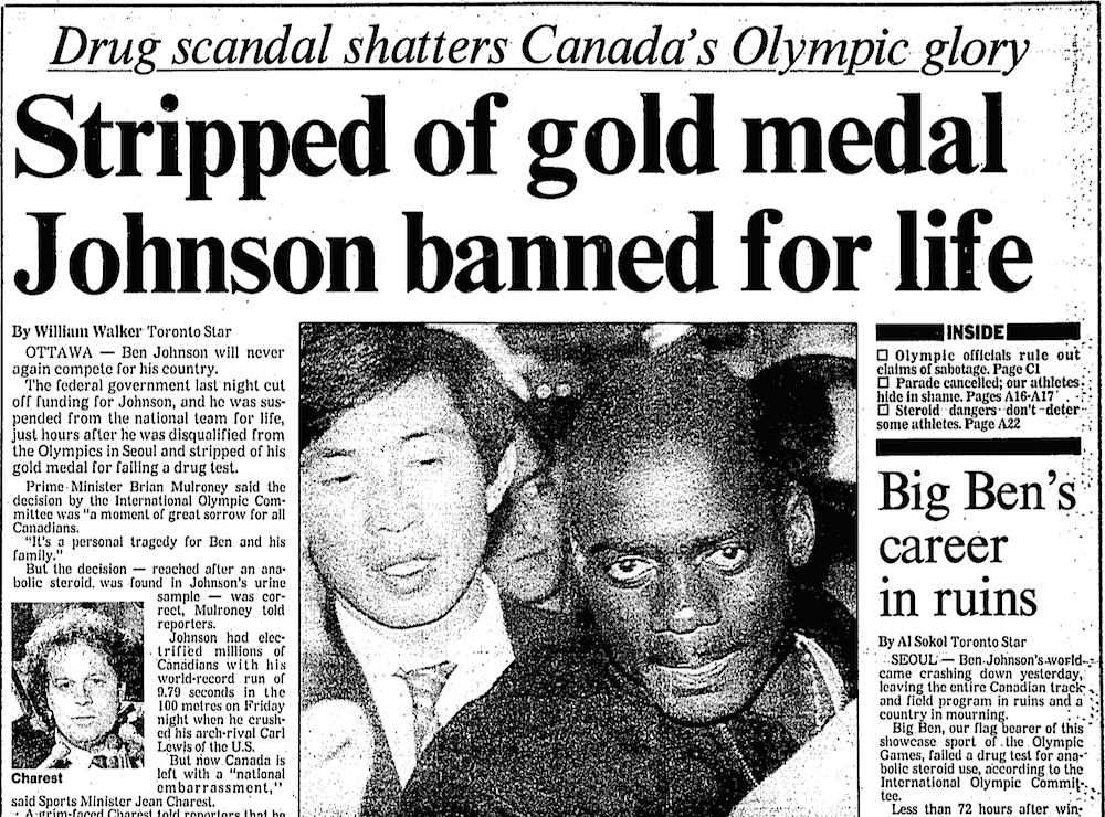 Ben Johnson Owes Me 200 Eric Zweig