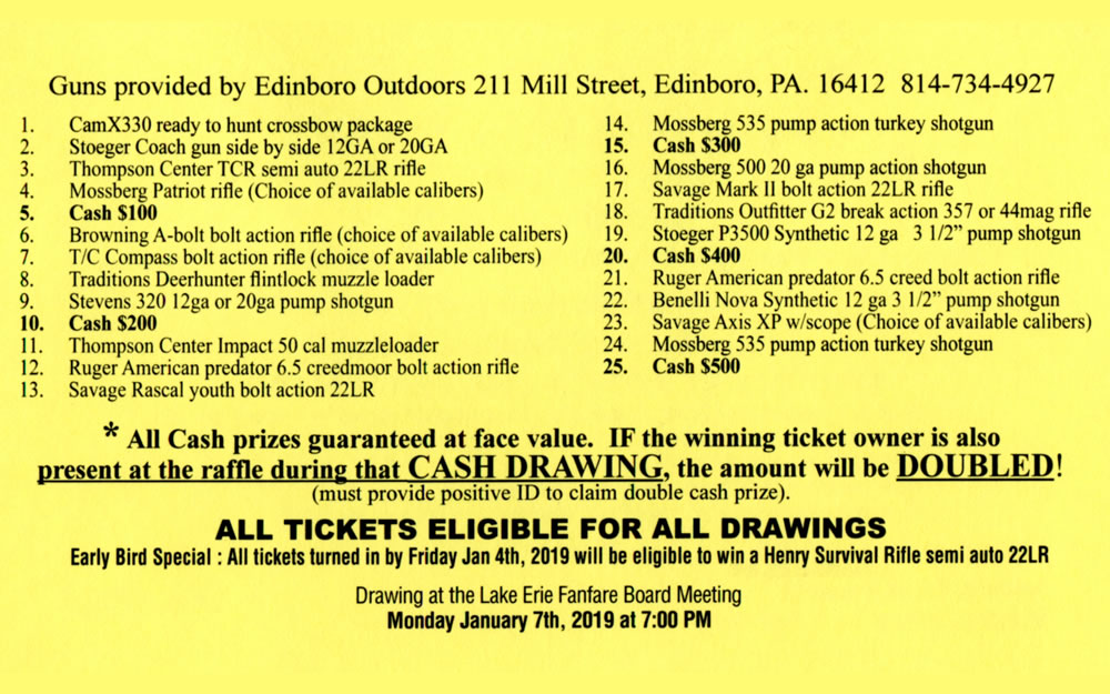 Rainbow Gardens Erie Events February 2023 Raffle Erie Thunderbirds Uncategorised