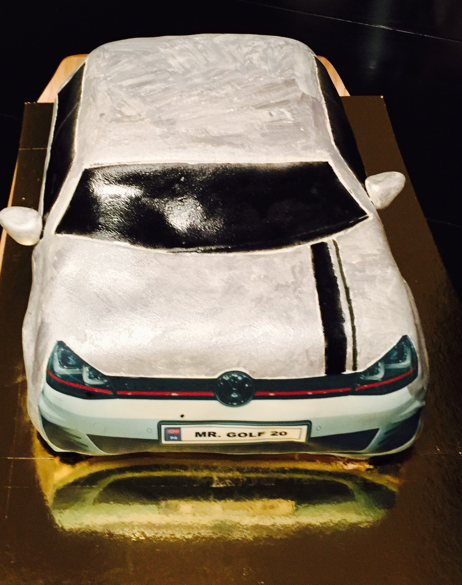 Volkswagen golf cake Erik og Maria