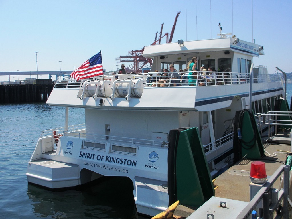 Downtown to West Seattle (Alki Beach) on the King County Water Taxi 