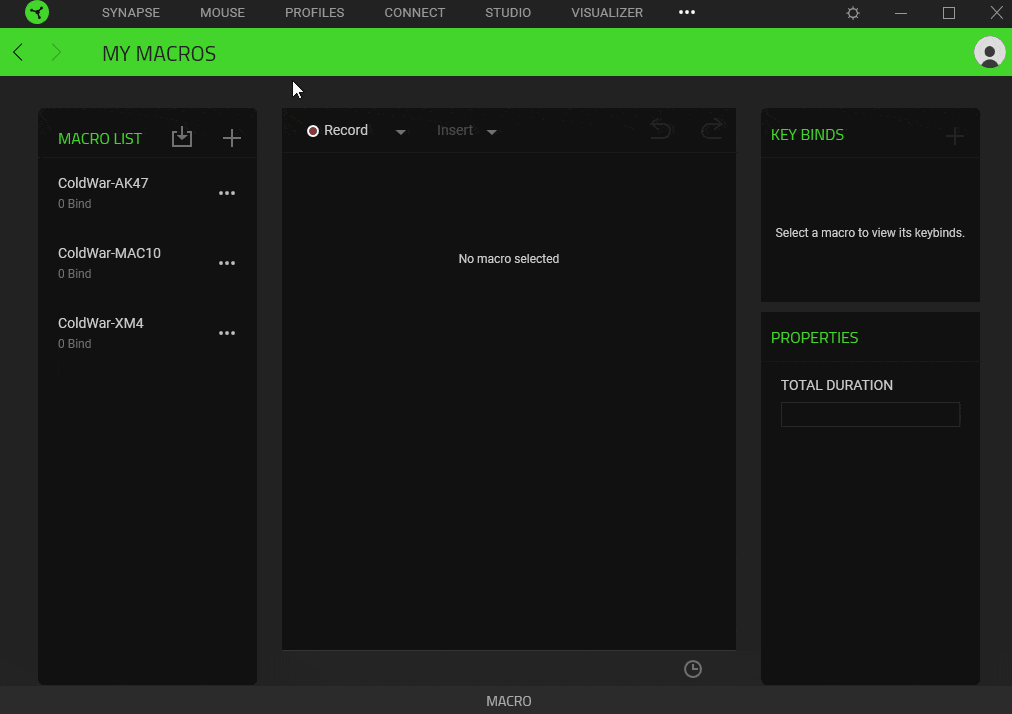 Rainbow Six Siege Razer Synapse 3 No Recoil Macro