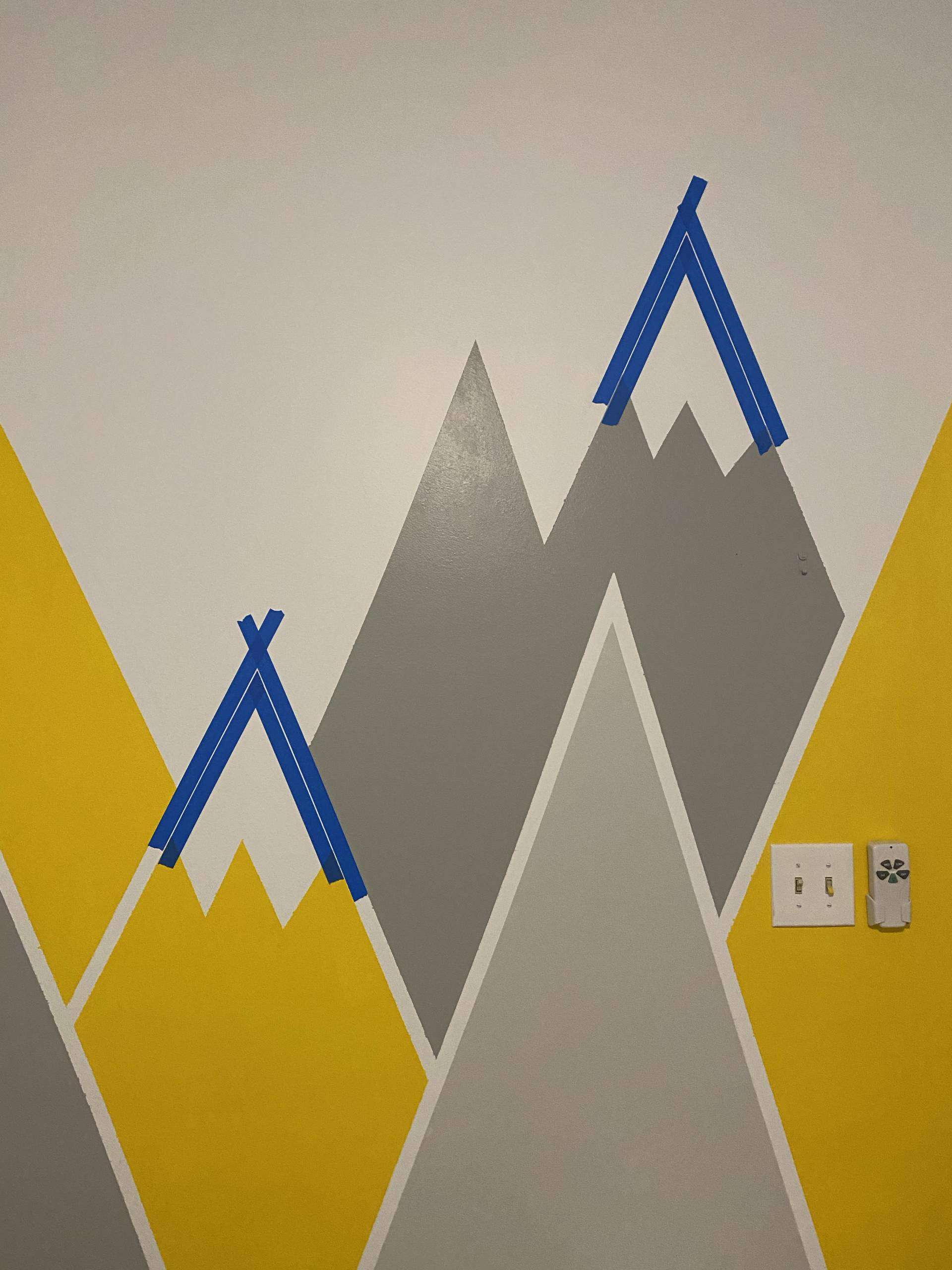 How To Paint A Mountain Mural Erin's Inside Job