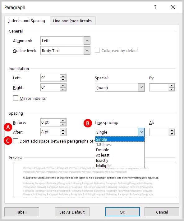How to Adjust Line Spacing in Microsoft Word