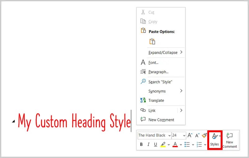 How to Create a Custom Heading Style in Microsoft Word