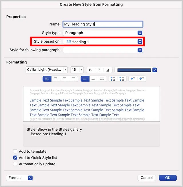 Changing heading styles in word jtholoser