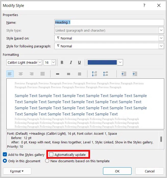 What is a heading in microsoft word